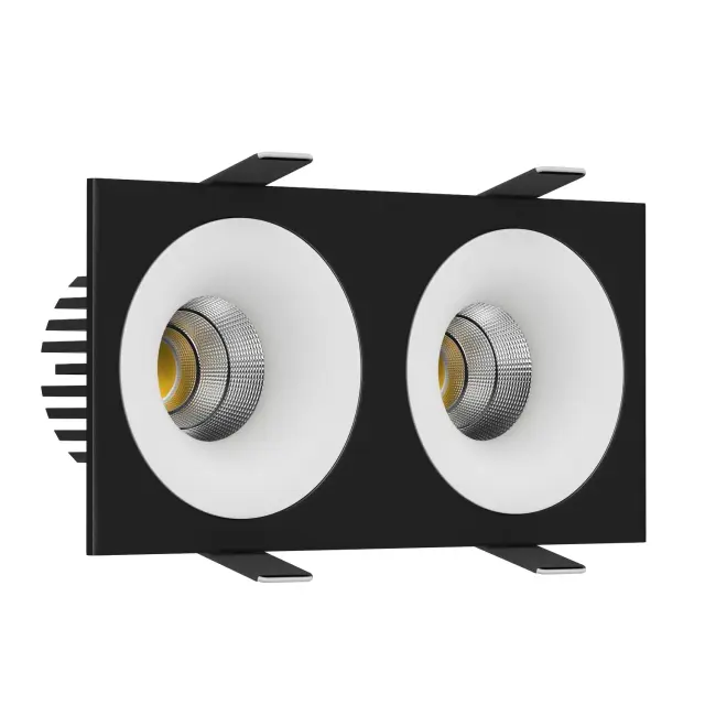 Точечный светильник Ledron LOFT SQ2 Black-White — черный