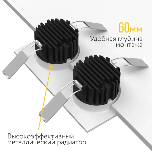 Точечный светильник Ledron LOFT SQ2 White TRIAC — белый, ракурс 4