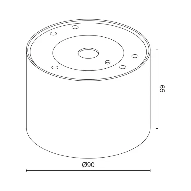 Точечный светильник Ledron LXS0812-8W 4000K — белый, ракурс 5