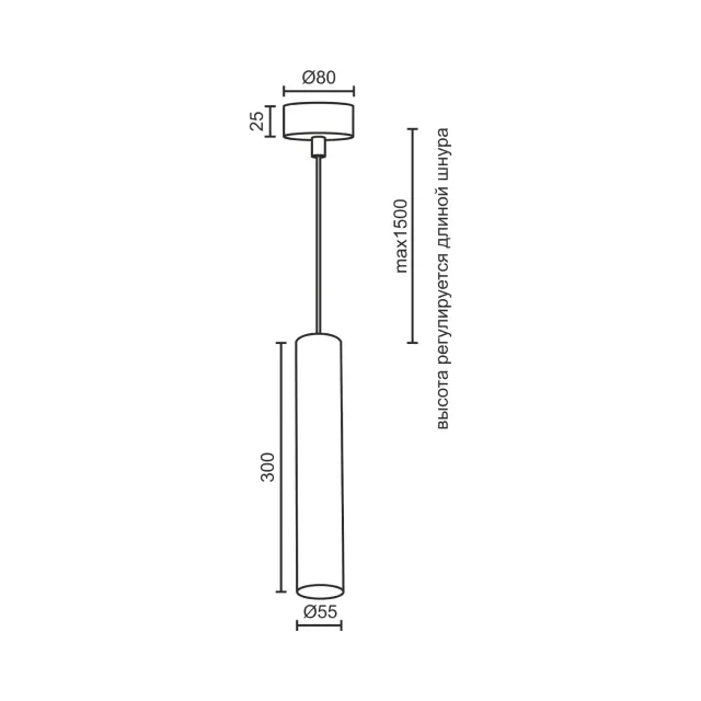 Светильник Ledron MJ-1182GB — черный, ракурс 6