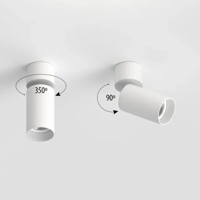 Точечный светильник Ledron MJ-1184 White — белый, ракурс 5