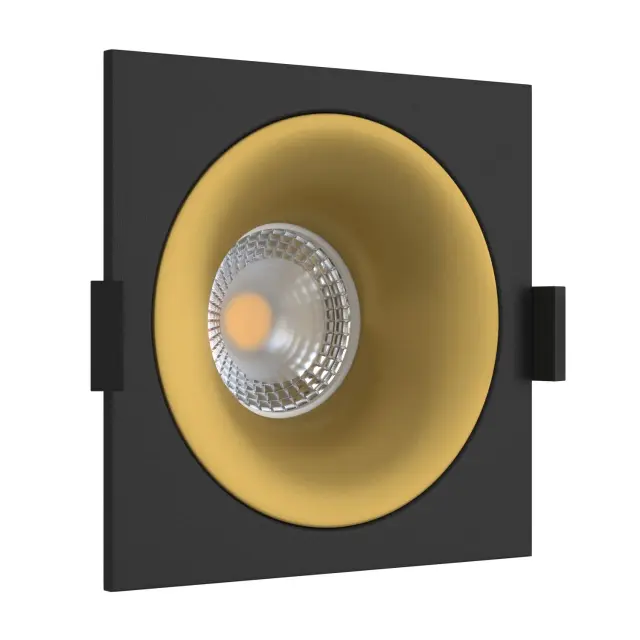 Точечный светильник Ledron MJ1003 SQ Black-Gold — черный
