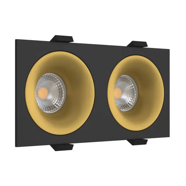 Точечный светильник Ledron MJ1003 SQ2 Black-Gold — черный