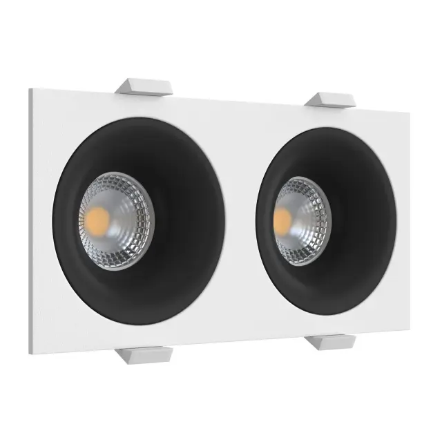 Точечный светильник Ledron MJ1003 SQ2 White-Black — белый