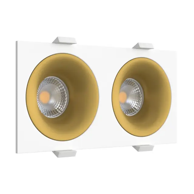 Точечный светильник Ledron MJ1003 SQ2 White-Gold — белый