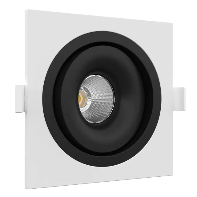Точечный светильник Ledron MJ1006 SQ White-Black — белый