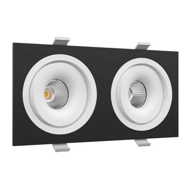Точечный светильник Ledron MJ1006 SQ2 Black-White — черный