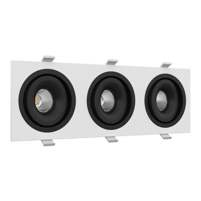 Точечный светильник Ledron MJ1006 SQ3 White-Black — белый
