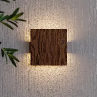 Встраиваемый в стену светильник Ledron ODL043 Wooden — черный