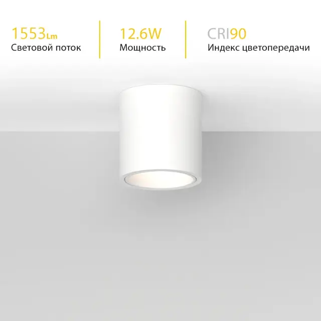 Точечный светильник Ledron RINBOK WHITE TRIAC — белый
