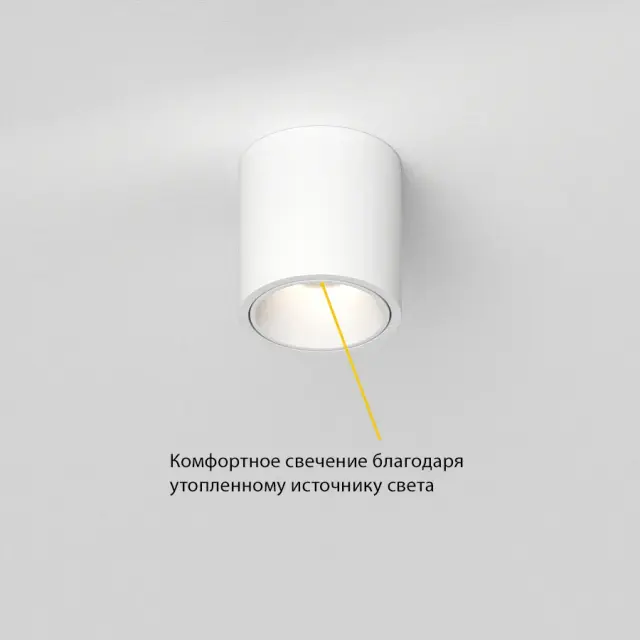 Точечный светильник Ledron RINBOK WHITE TRIAC — белый, ракурс 3