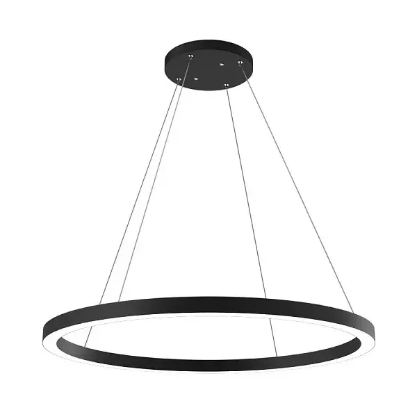 Светильник Ledron RING LINE R800 Black 3K — черный, ракурс 2