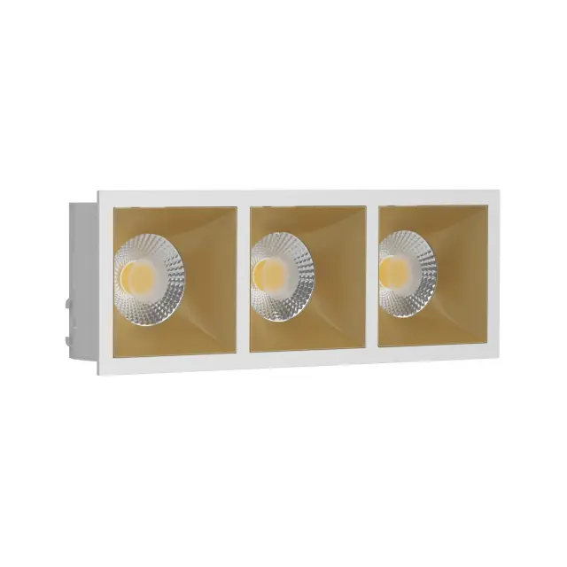 Точечный светильник Ledron RISE KIT3 White-Gold — белый