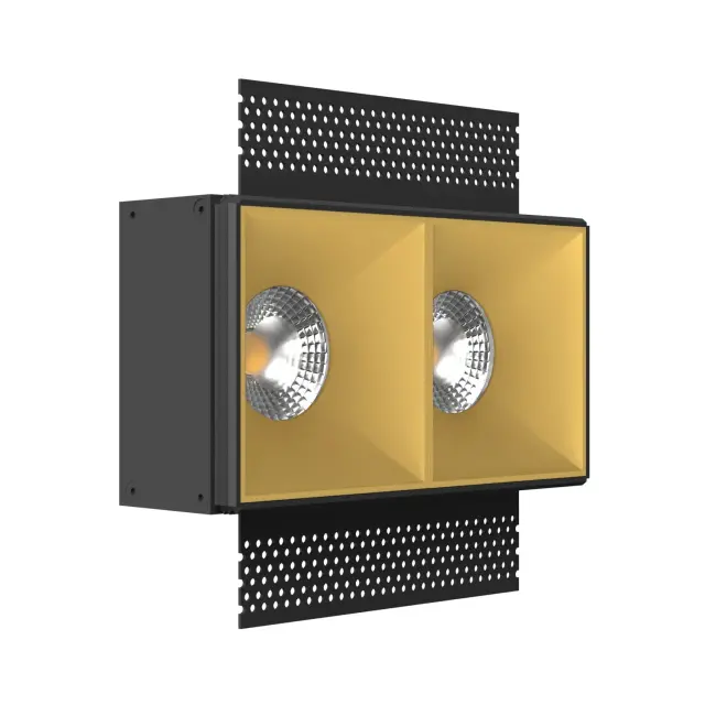 Точечный светильник Ledron RISE SQ H KIT2 Gold — золотой