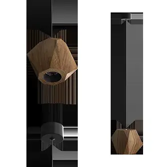 Светильник Ledron RUBIK 2 Wooden — черный