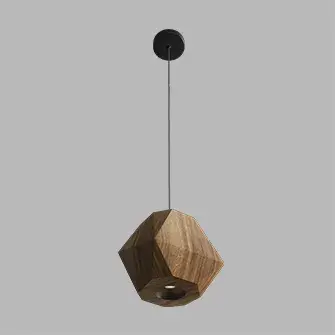 Светильник Ledron RUBIK Wooden — черный
