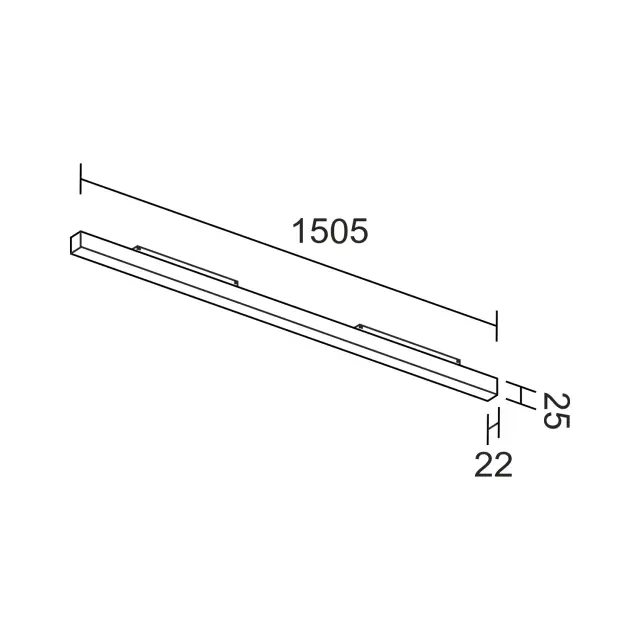 Светильник Ledron SAGI LINE 1505 White 3K — белый, ракурс 3