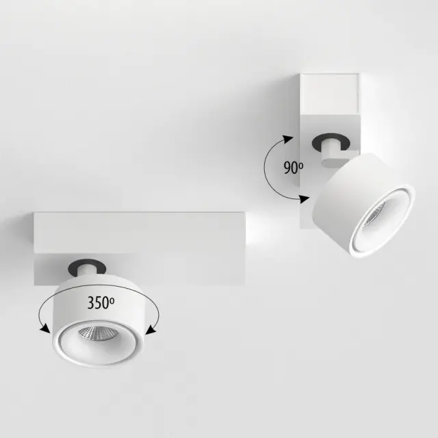 Спот Ledron SAGITONY E S75 White — белый, ракурс 5