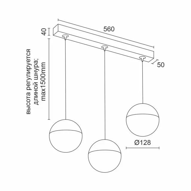 Светильник Ledron SAGITONY E3 T128 Dim Black — черный, ракурс 3