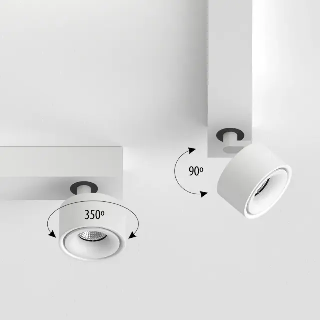 Спот Ledron SAGITONY E5 S75 Dim White — белый, ракурс 5
