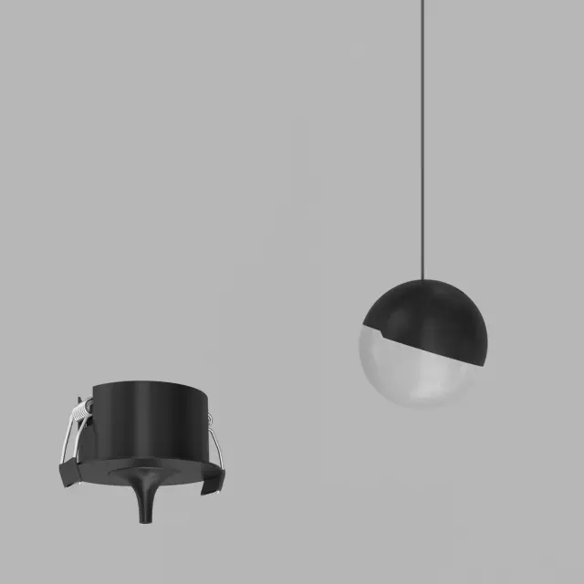 Светильник Ledron SAGITONY R BASIC T128 Bl — черный