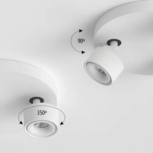 Спот Ledron SAGITONY R3 S75 Dim White — белый, ракурс 5
