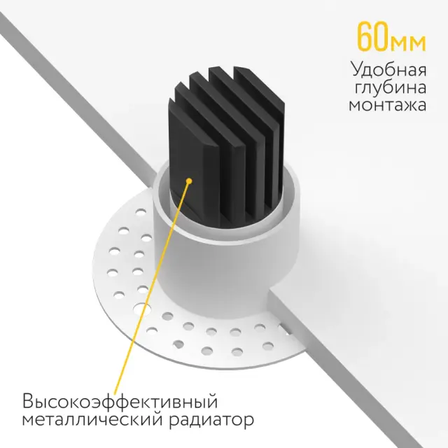 Точечный светильник Ledron SL74214/7W White — белый, ракурс 7