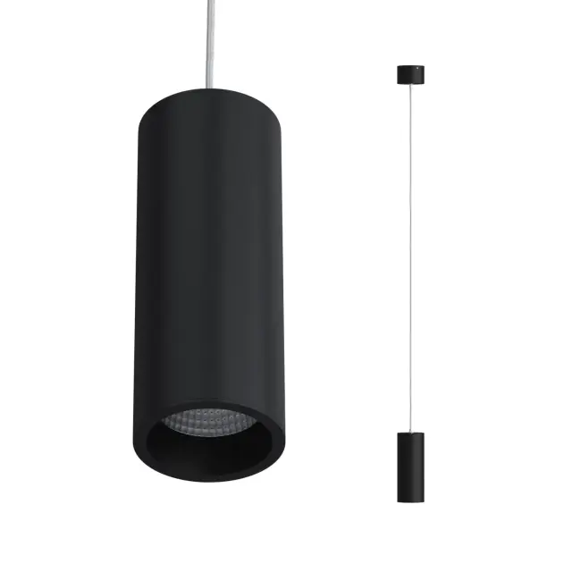 Светильник Ledron SLC7391/7W-P Black TRIAC — черный, ракурс 2