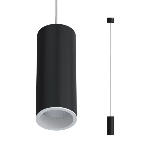 Светильник Ledron SLC7391/7W-P Black-White TRIAC — черный, ракурс 2