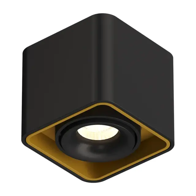 Точечный светильник Ledron TUBING Black-Gold — черный