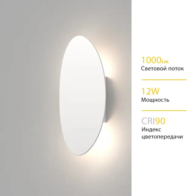 Бра Ledron ZD8174B-12W White — белый, ракурс 3
