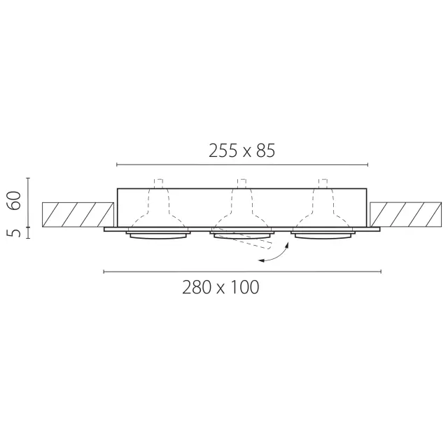 Точечный светильник Lightstar 011613 SINGO — белый, ракурс 2
