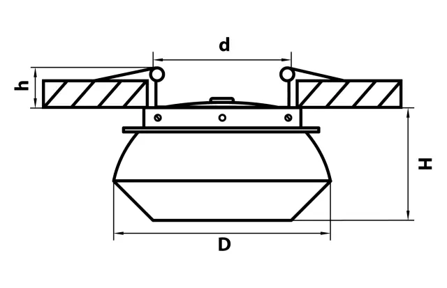Точечный светильник Lightstar 051309 ORBE — серый, ракурс 2