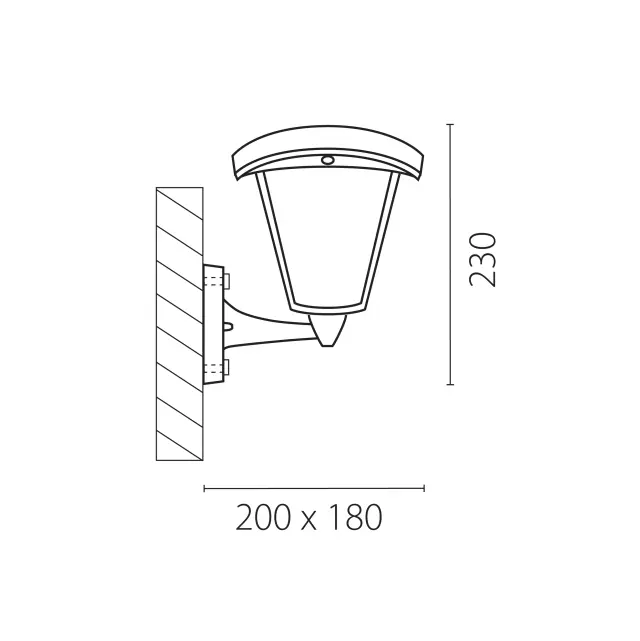 Уличный светильник Lightstar 375670 LAMPIONE — черный, ракурс 2