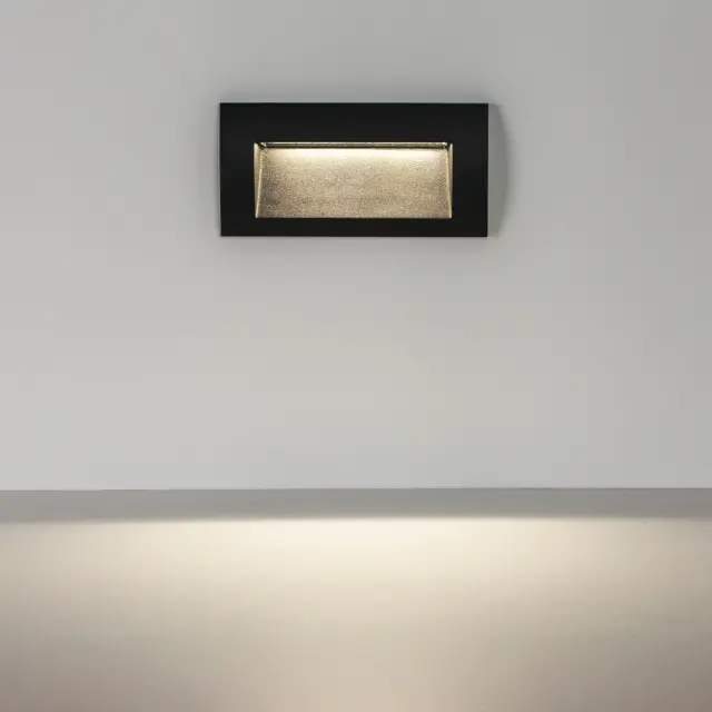 Встраиваемый в стену светильник Lightstar 383574 ESTRA — черный, ракурс 3