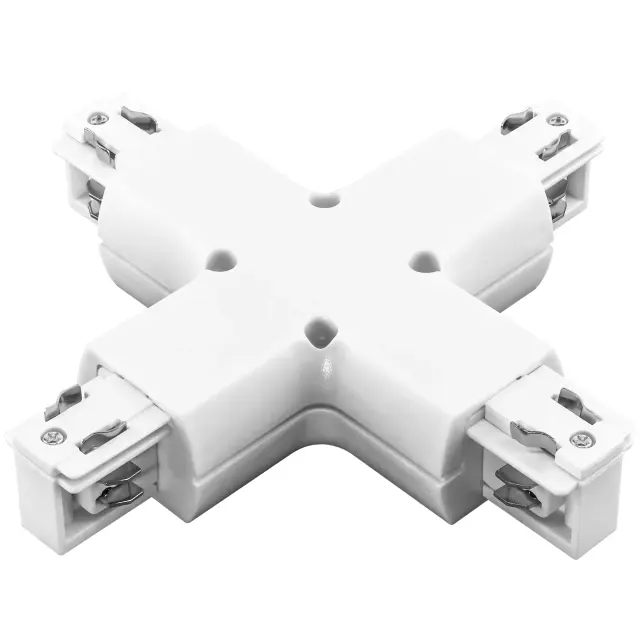 Соединитель для трехфазного трека Lightstar 504146 BARRA — белый