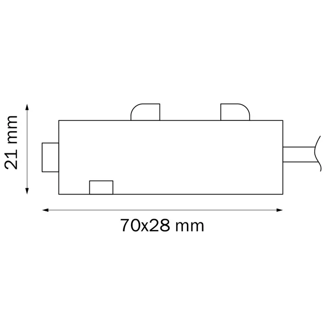 Подвод питания для однофазного шинопровода Lightstar 505116 TETA — белый, ракурс 2