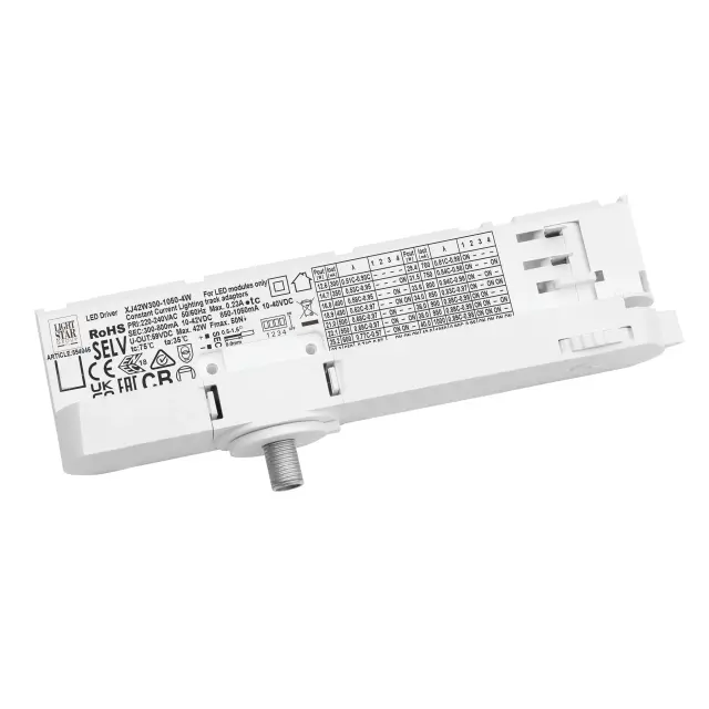 Адаптер для трехфазного шинопровода Lightstar 594046 QUATTRO — белый