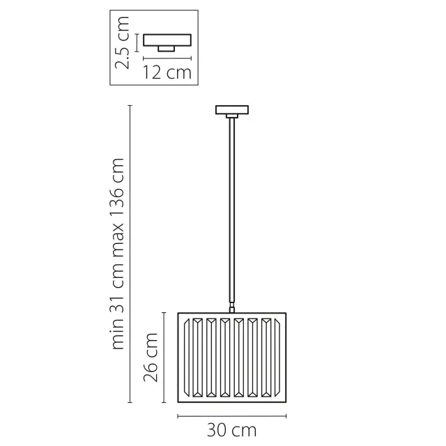 Люстра Lightstar 713037 REGOLO — черный, ракурс 2