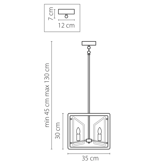 Люстра Lightstar 713447 REGOLO — золотой, ракурс 2