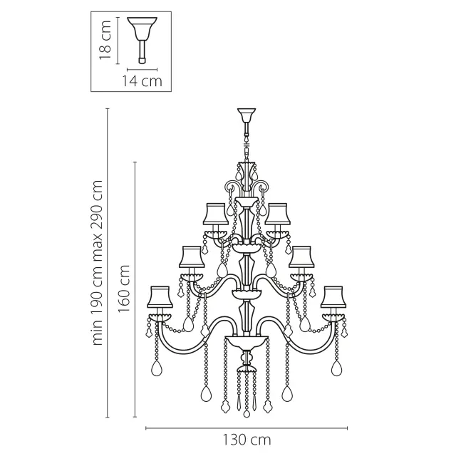 Люстра Lightstar 715287 NATIVO — коричневый, ракурс 2