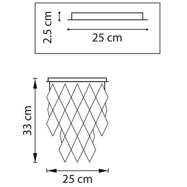 Люстра Lightstar 722063 LIMPIO — бронза, ракурс 2