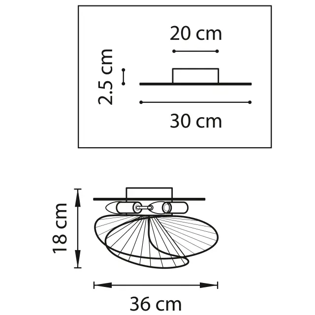 Люстра Lightstar 728133 ZETA — золотой, ракурс 2