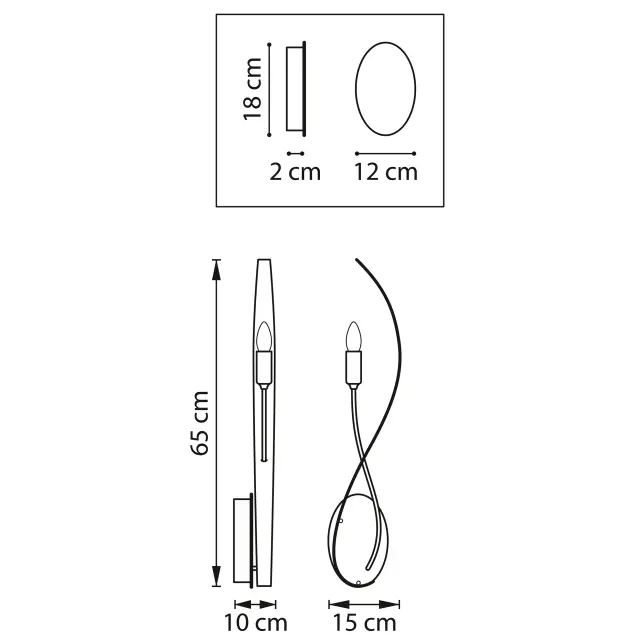 Бра Lightstar 733513 RAGNO — золотой, ракурс 2
