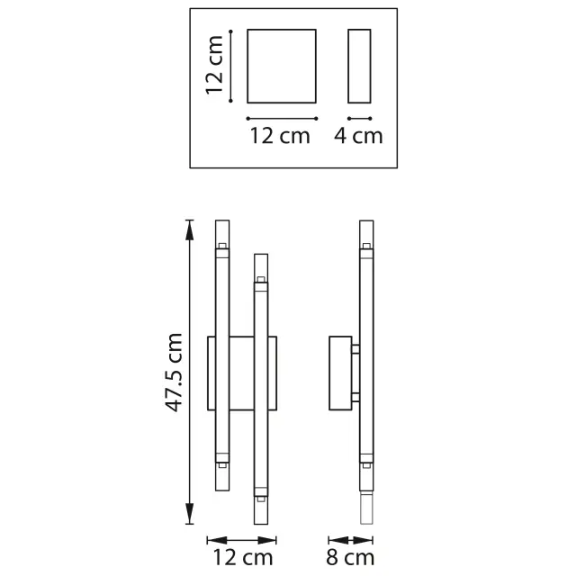 Бра Lightstar 734647 IRIS — черный, ракурс 7