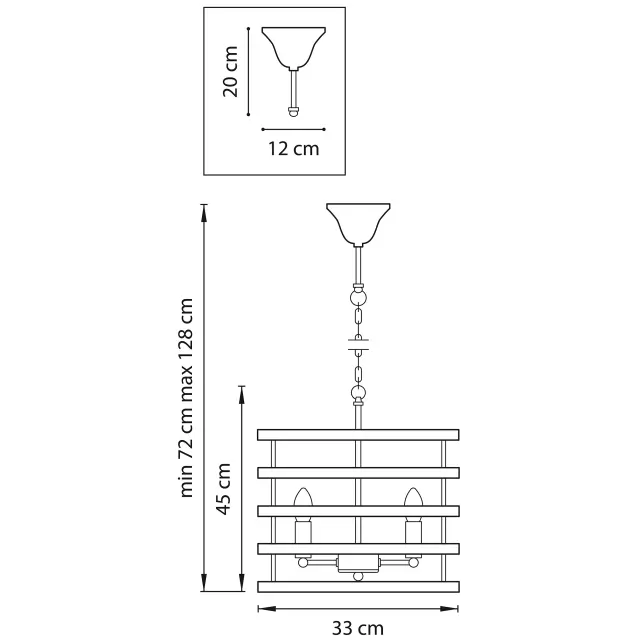 Люстра Lightstar 735030 EPSILON — черный, ракурс 2
