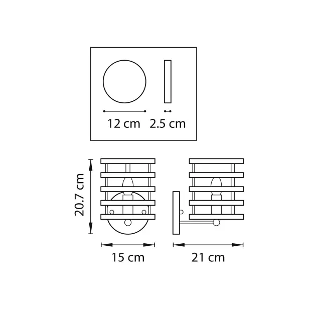 Бра Lightstar 735610 EPSILON — черный, ракурс 2