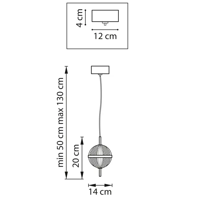 Светильник Lightstar 738023 ACRILE — золотой, ракурс 4