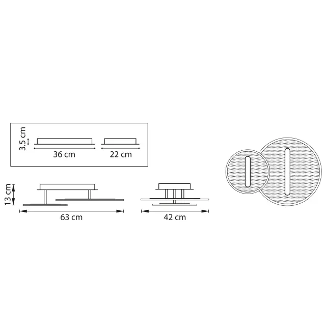 Люстра Lightstar 738053 ACRILE — золотой, ракурс 4