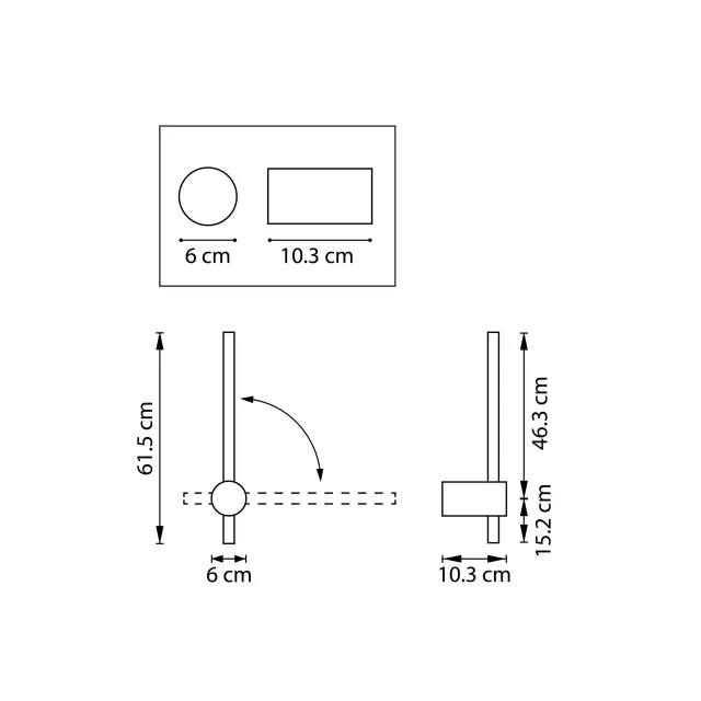 Бра Lightstar 748533 TUBO — золотой, ракурс 5